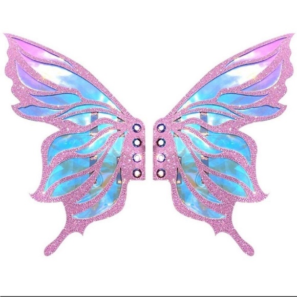 Glitter fairy wings for boots/skates - Picture 2 of 2